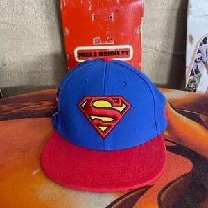 Superman Red & Blue Snapback Hat – Superhero Comic Style